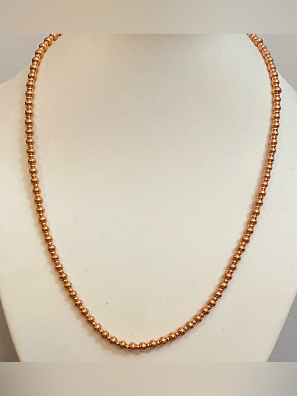 NEW Rose Gold bead necklace #3 NEW
